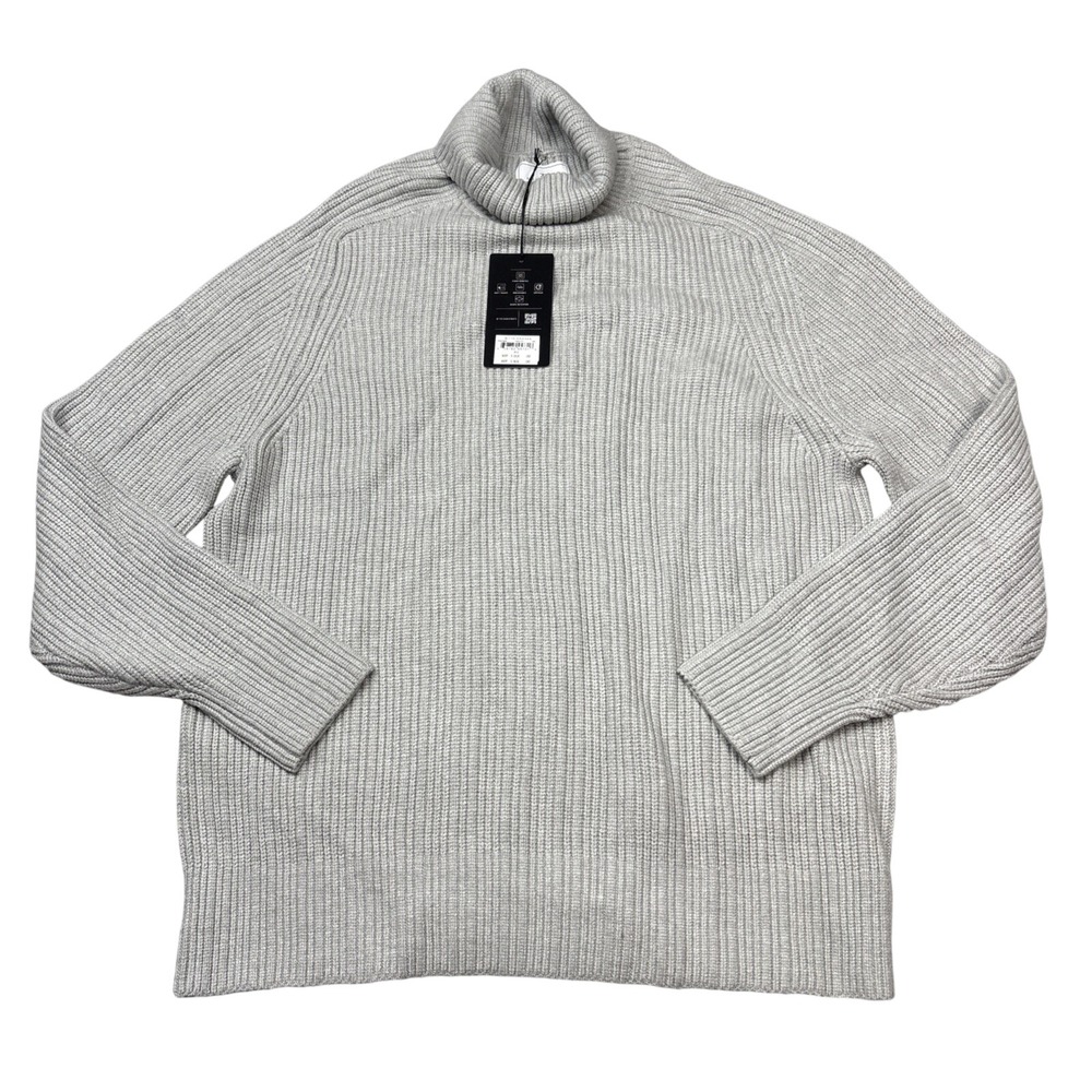 NWT 7 Diamonds Twin City Turtleneck Sweater Mens XL Gray Stretch Knit